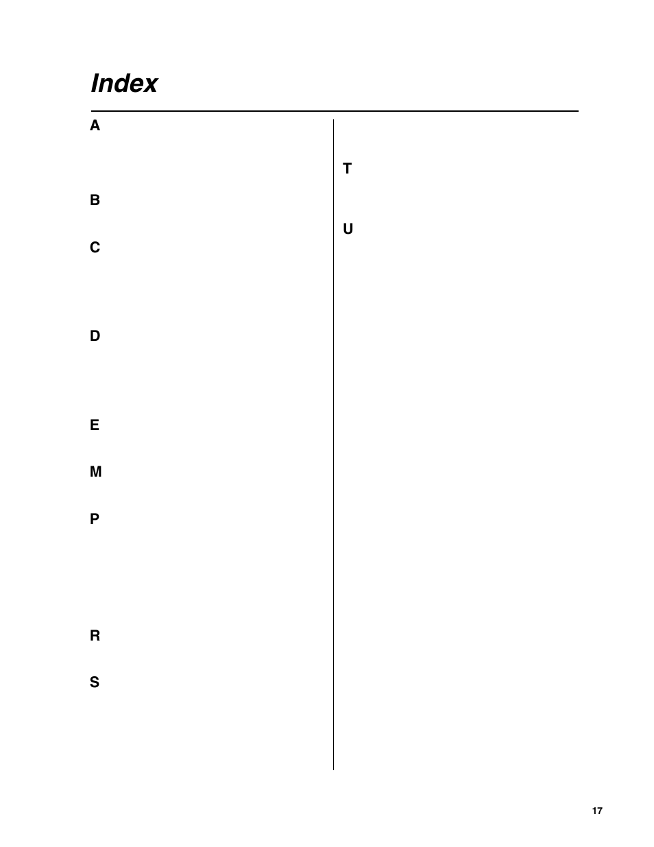 Index | Grass Valley K2 TimeDelay v.2.1 User Manual | Page 19 / 20
