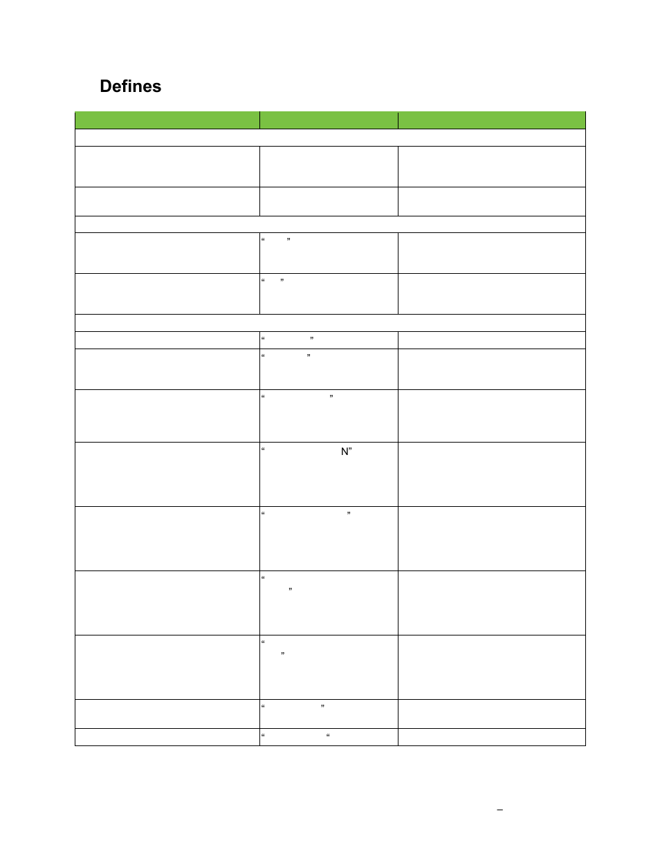 Defines | Grass Valley K2 TX/MAM Database Protocol Manual v.2.2 User Manual | Page 4 / 38
