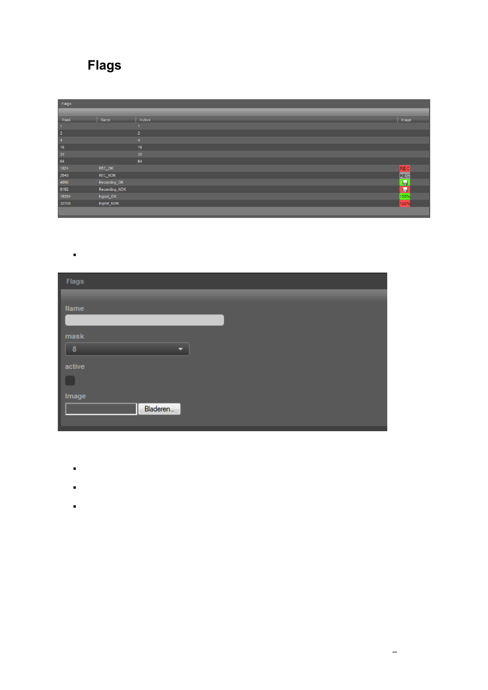 Flags | Grass Valley K2 TX/MAM User Manual v.2.4 User Manual | Page 55 / 71