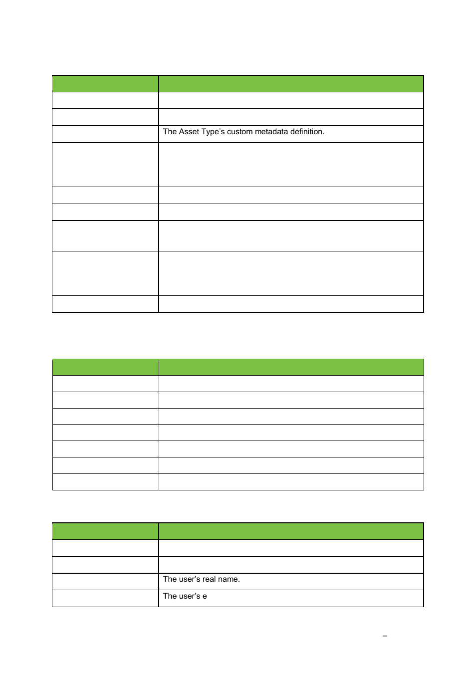 Asset type window, User group window, Users window | Grass Valley K2 TX/MAM User Manual v.2.4 User Manual | Page 59 / 71