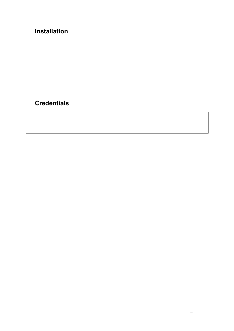 Installation, Requirements, Credentials | Grass Valley K2 TX/MAM User Manual v.2.4 User Manual | Page 6 / 71