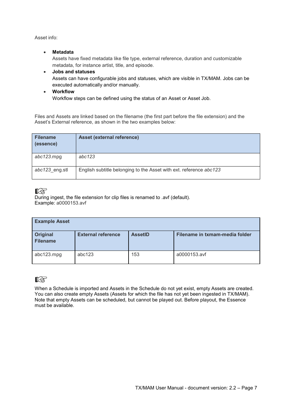 Grass Valley K2 TX/MAM User Manual v.2.2 User Manual | Page 7 / 57