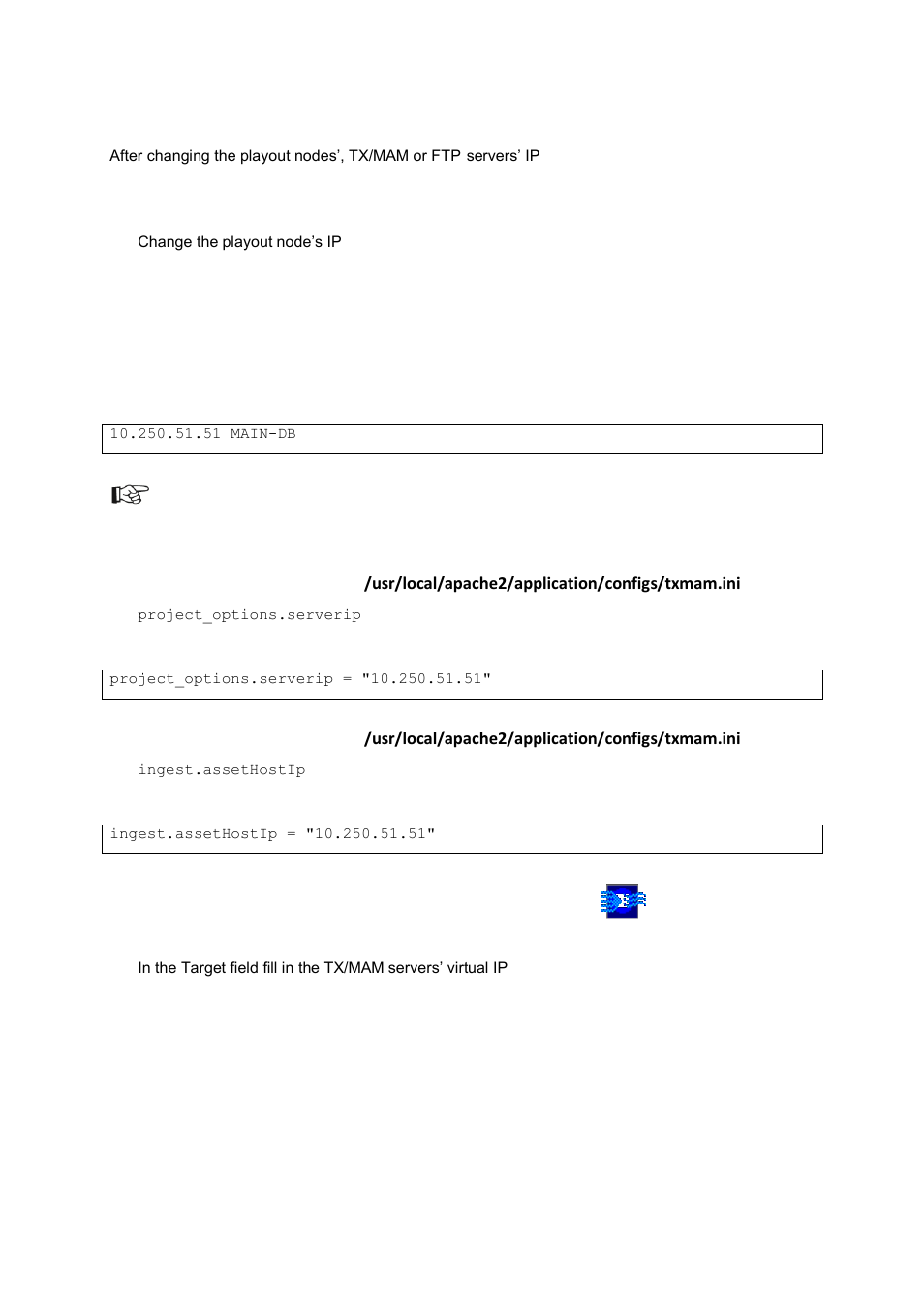 Appendix: changing an ip-address, 13 appendix: changing an ip-address | Grass Valley K2 TX/MAM Server User Manual v.2.4 User Manual | Page 14 / 15