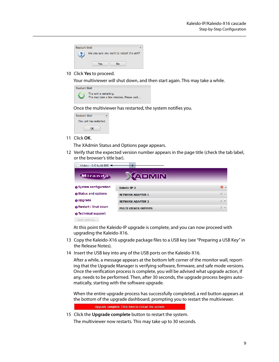 Grass Valley Kaleido-IP with Kaleido-X16 Cascade Manual User Manual | Page 11 / 15