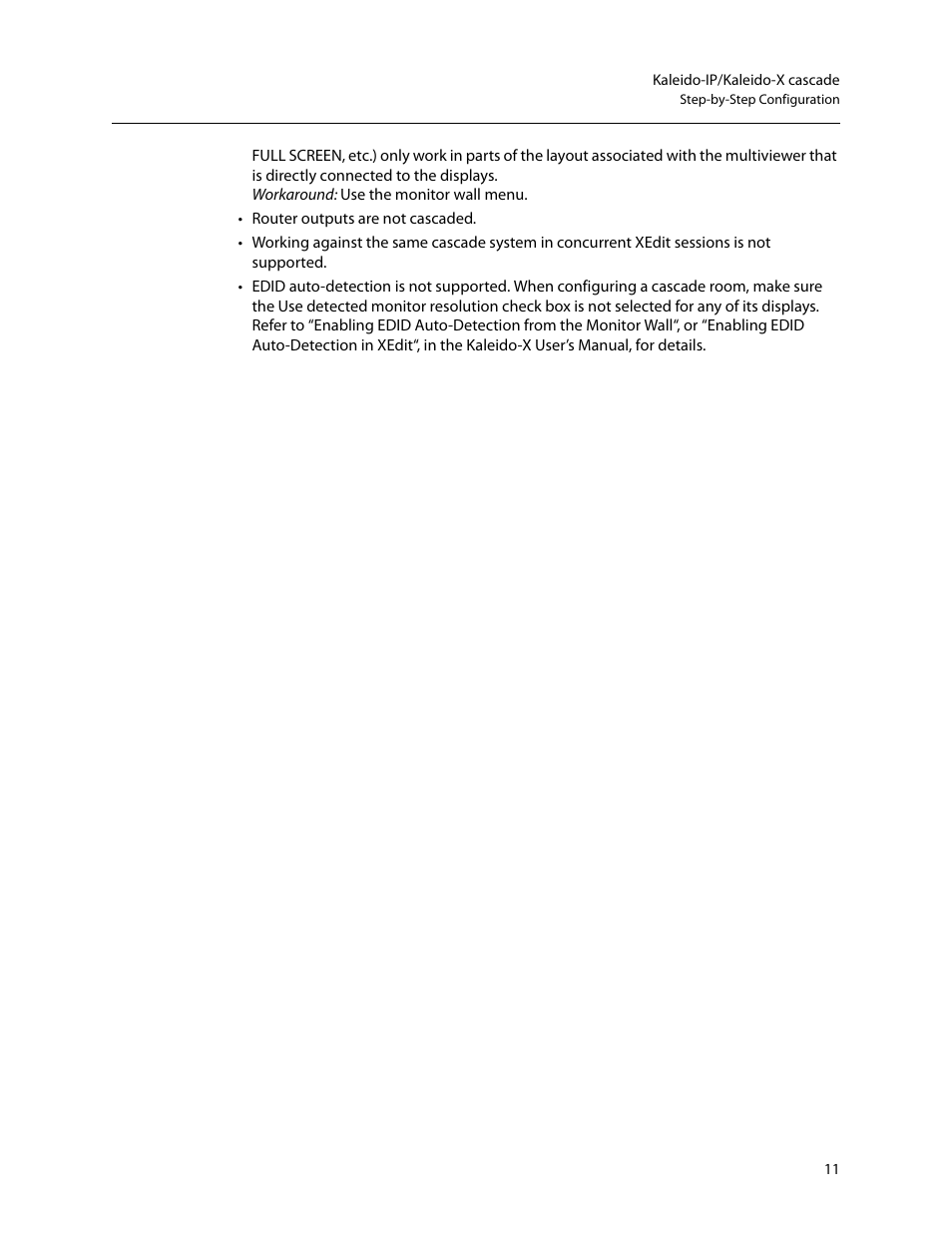 Grass Valley Kaleido-IP with Kaleido-X Cascade Manual User Manual | Page 13 / 15