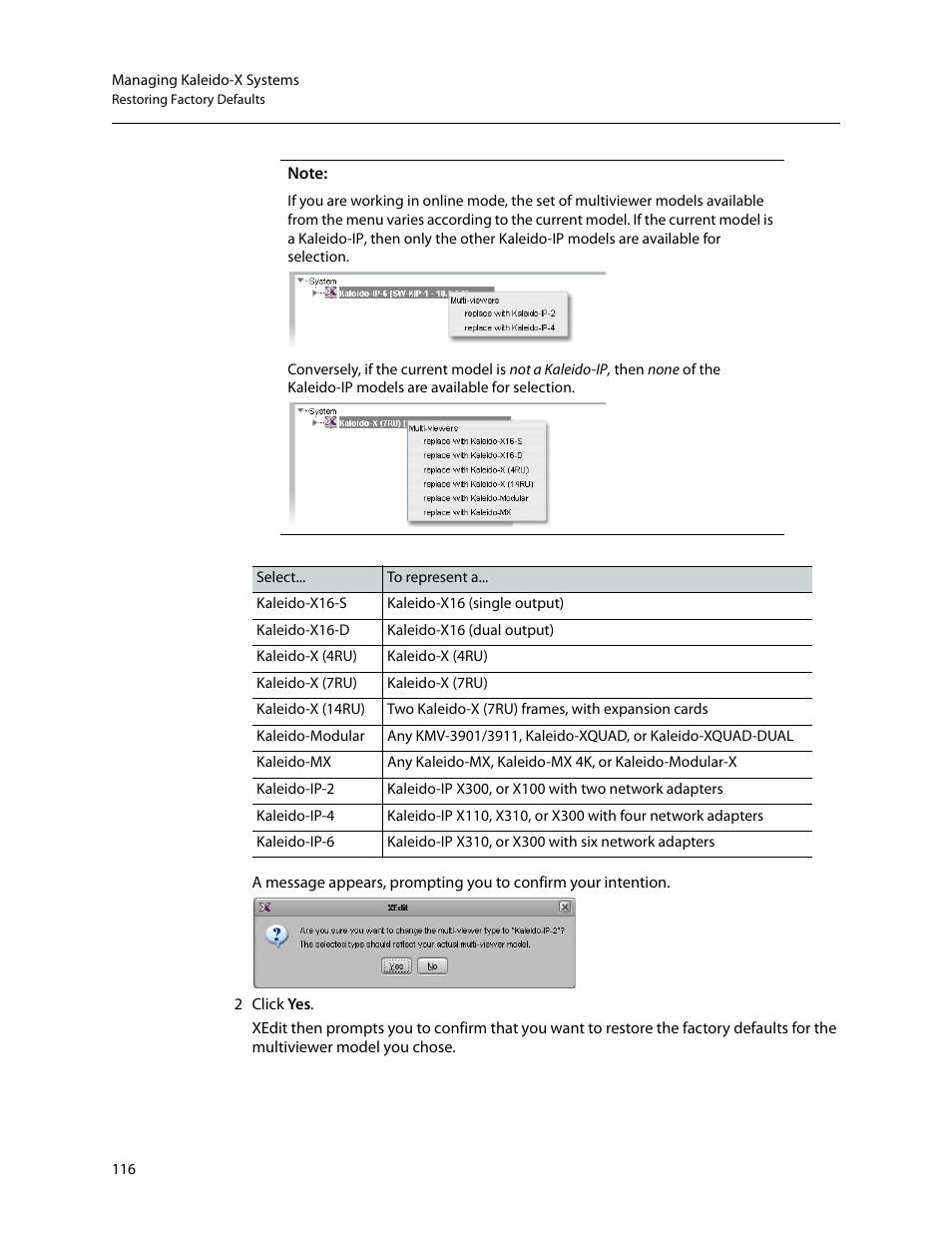 Grass Valley Kaleido-X v.7.80 User Manual | Page 124 / 557