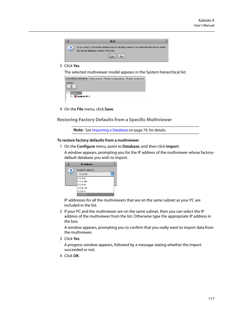 Grass Valley Kaleido-X v.7.80 User Manual | Page 125 / 557