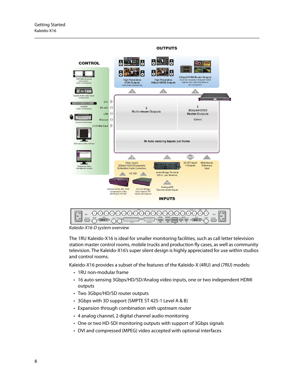 Grass Valley Kaleido-X v.7.80 User Manual | Page 16 / 557