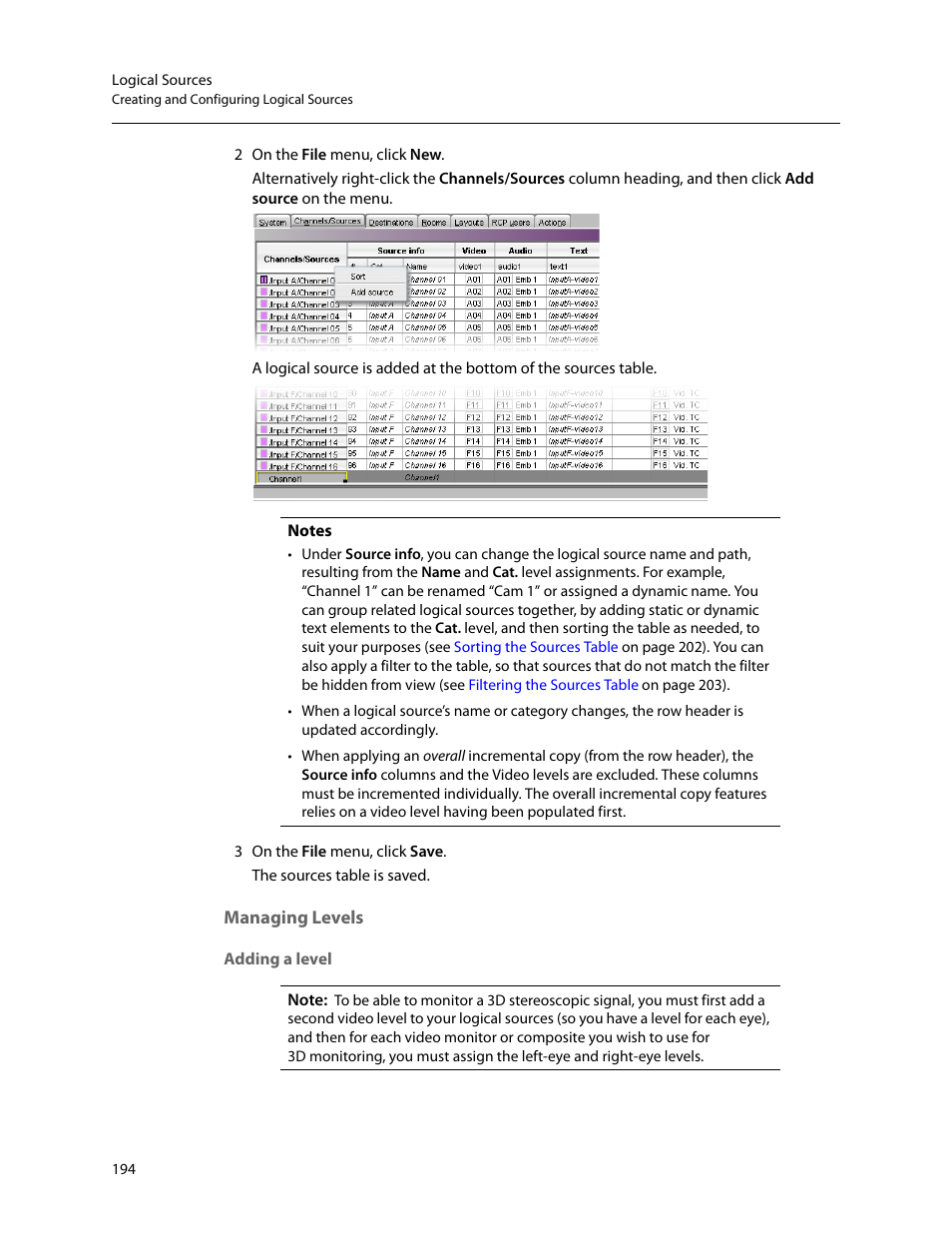 Managing levels, Adding a level | Grass Valley Kaleido-X v.7.80 User Manual | Page 202 / 557