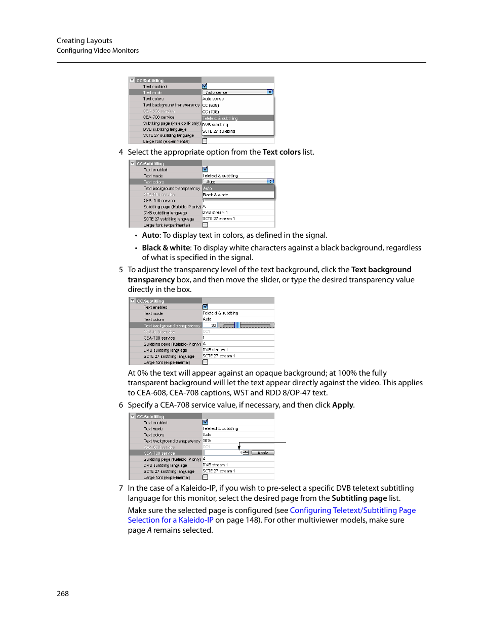 Grass Valley Kaleido-X v.7.80 User Manual | Page 276 / 557