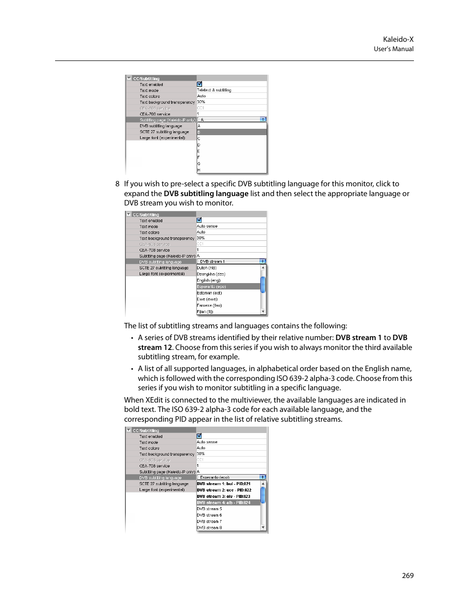 Grass Valley Kaleido-X v.7.80 User Manual | Page 277 / 557