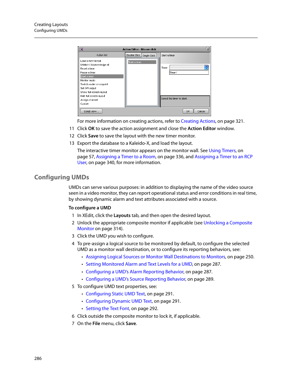 Configuring umds | Grass Valley Kaleido-X v.7.80 User Manual | Page 294 / 557