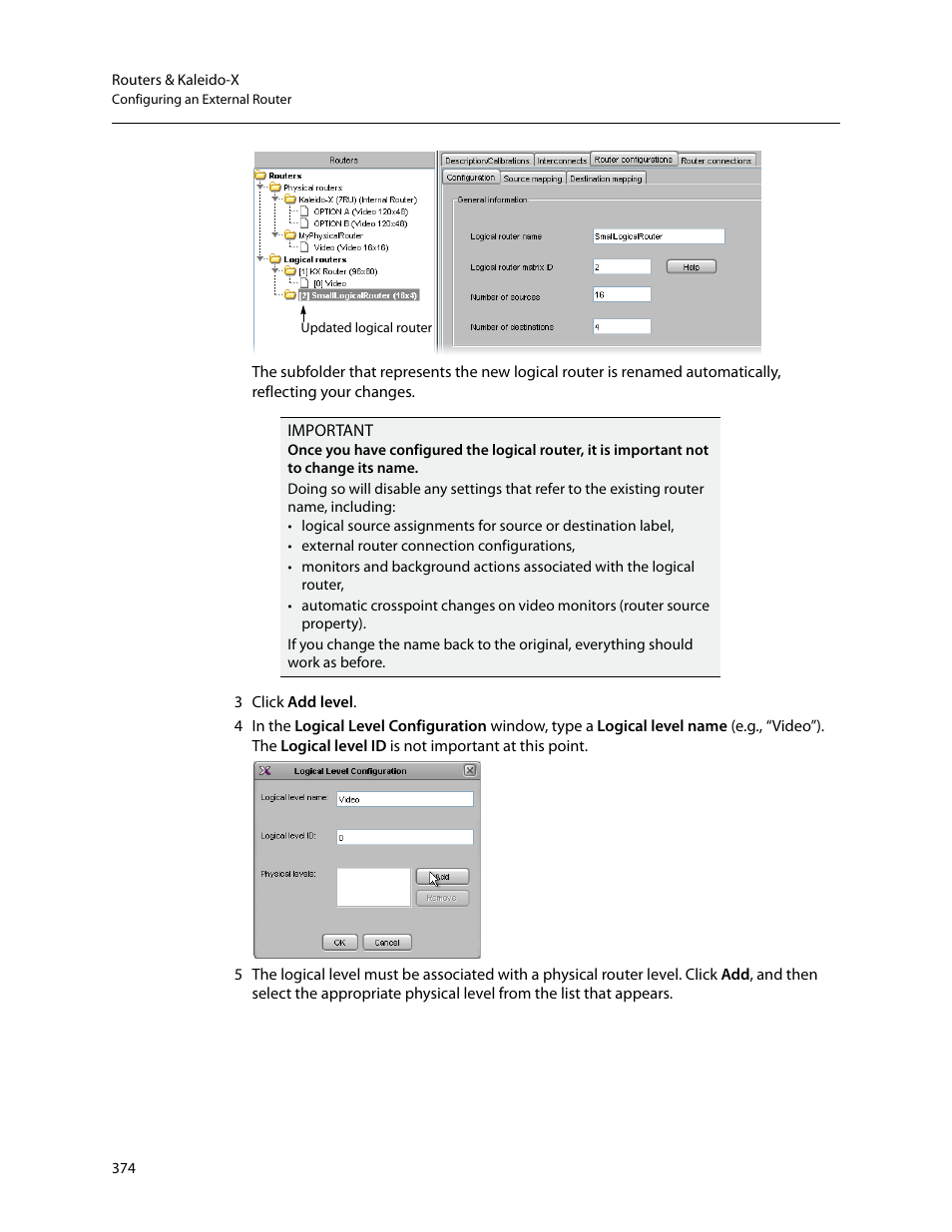 Grass Valley Kaleido-X v.7.80 User Manual | Page 382 / 557