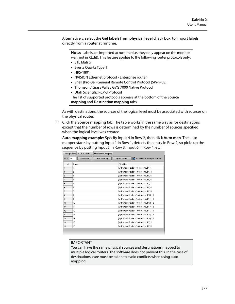 Grass Valley Kaleido-X v.7.80 User Manual | Page 385 / 557