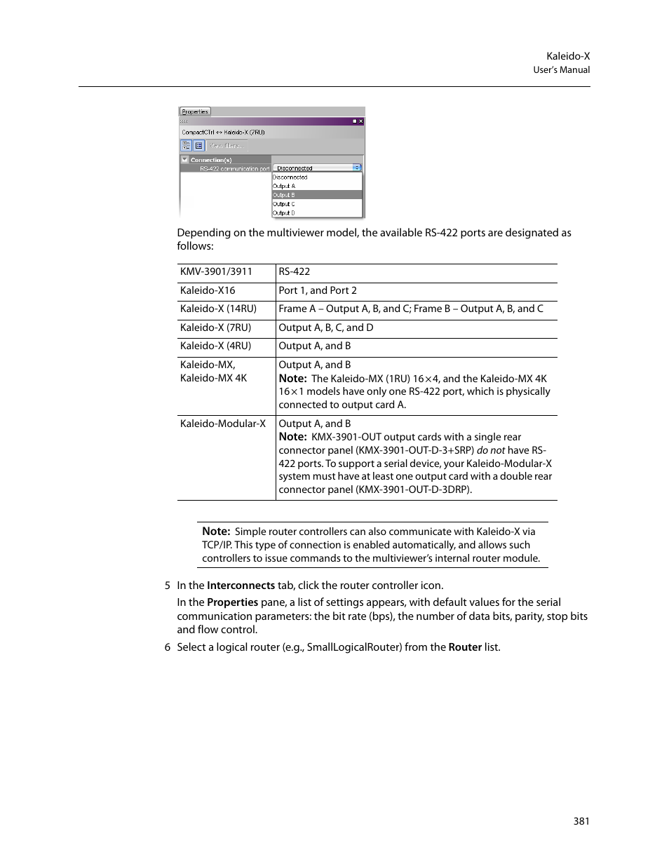 Grass Valley Kaleido-X v.7.80 User Manual | Page 389 / 557