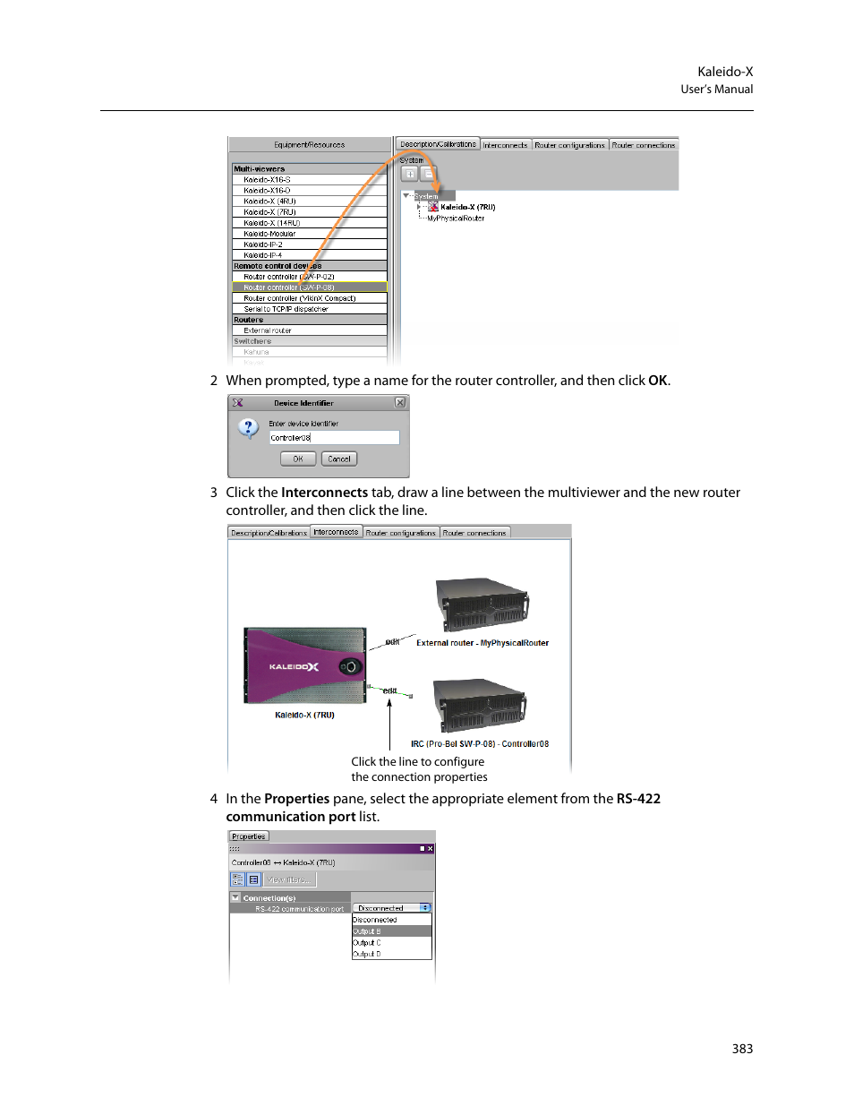 Grass Valley Kaleido-X v.7.80 User Manual | Page 391 / 557