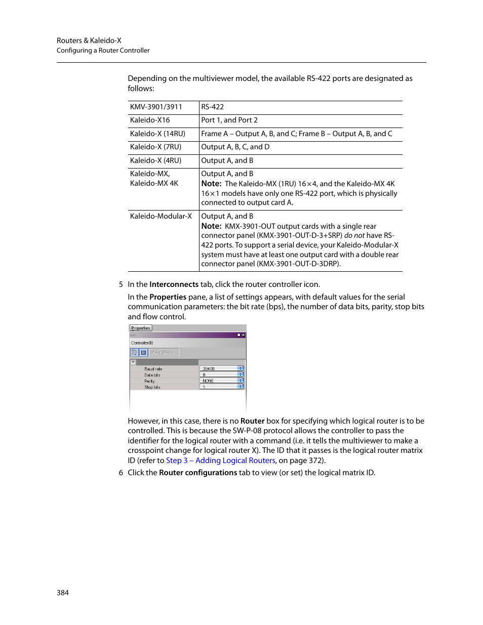 Grass Valley Kaleido-X v.7.80 User Manual | Page 392 / 557