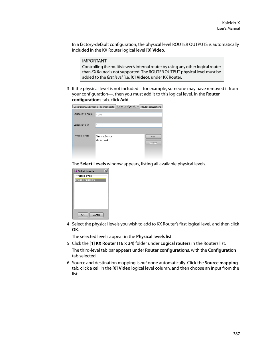 Grass Valley Kaleido-X v.7.80 User Manual | Page 395 / 557