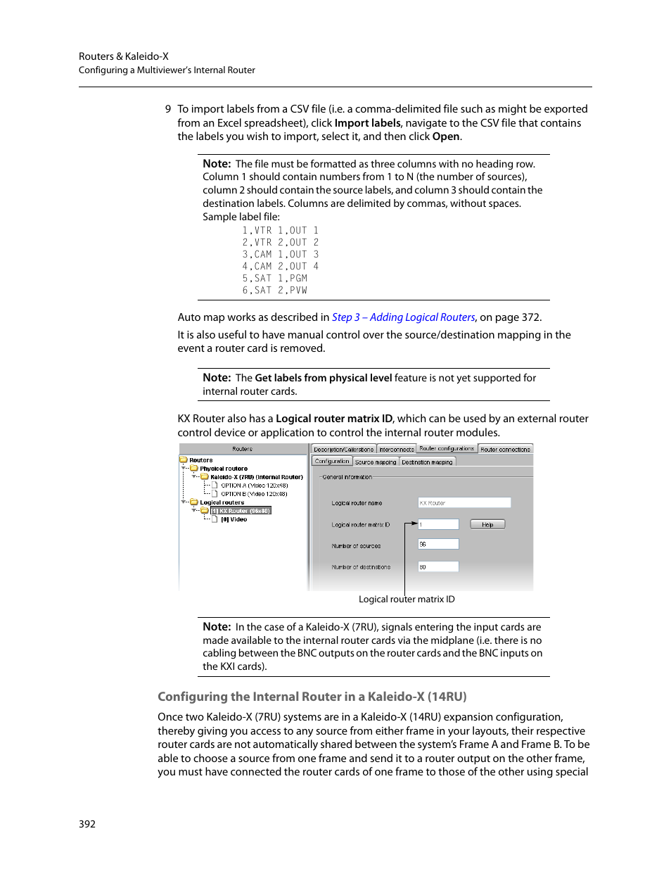 Grass Valley Kaleido-X v.7.80 User Manual | Page 400 / 557