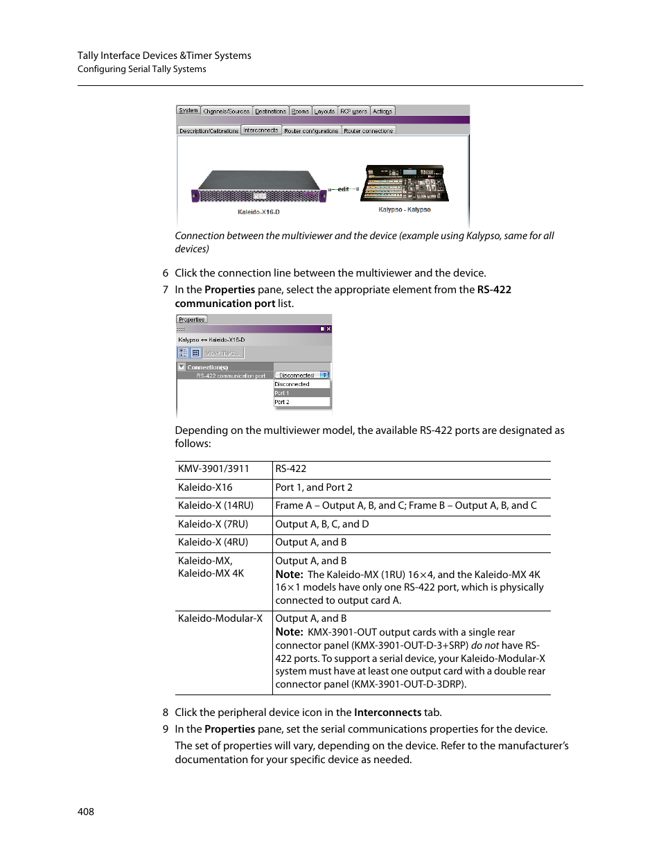 Grass Valley Kaleido-X v.7.80 User Manual | Page 416 / 557