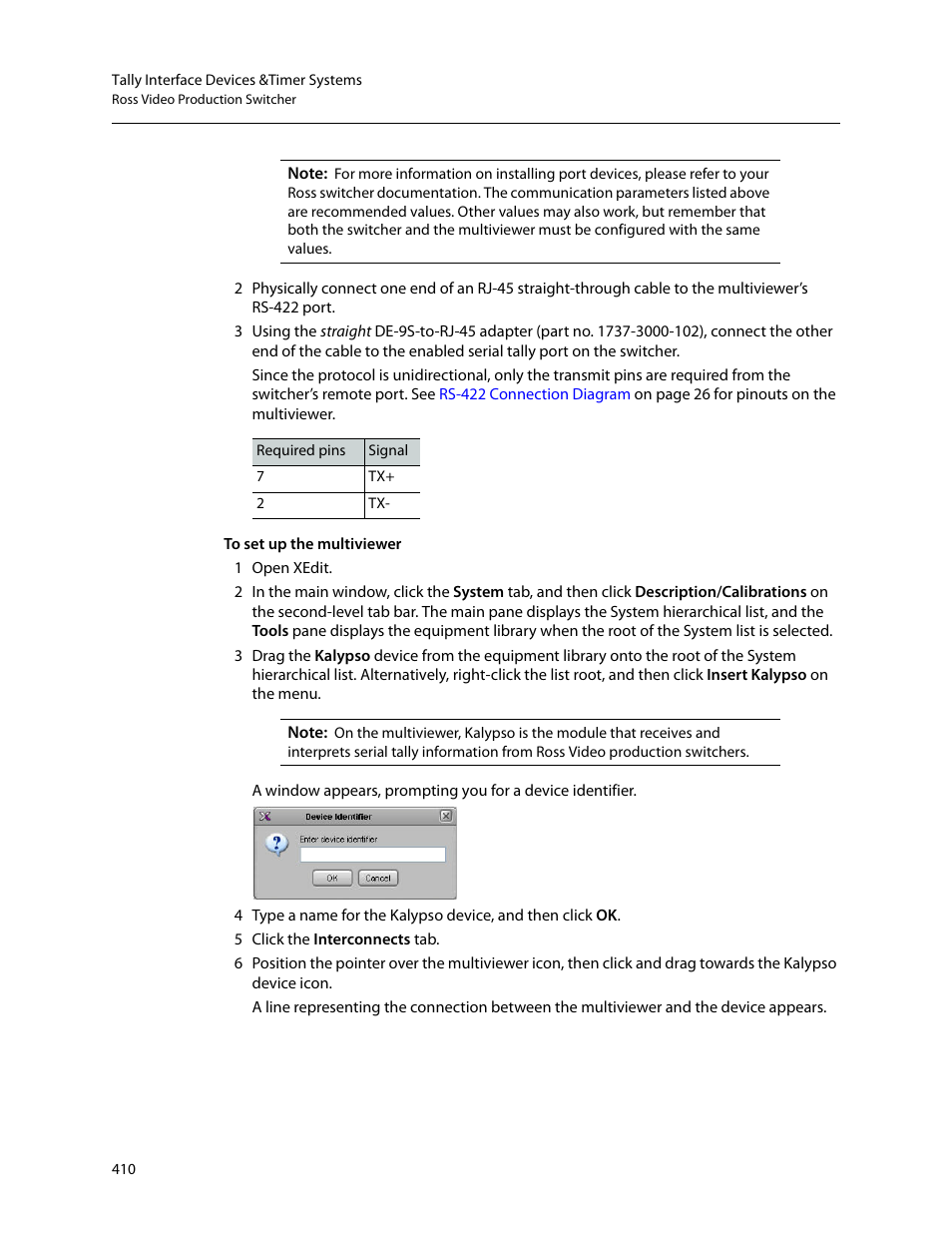 Grass Valley Kaleido-X v.7.80 User Manual | Page 418 / 557