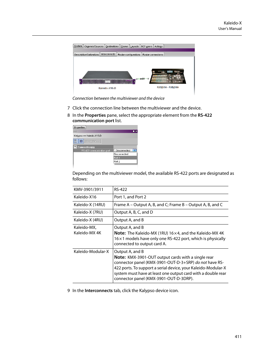 Grass Valley Kaleido-X v.7.80 User Manual | Page 419 / 557