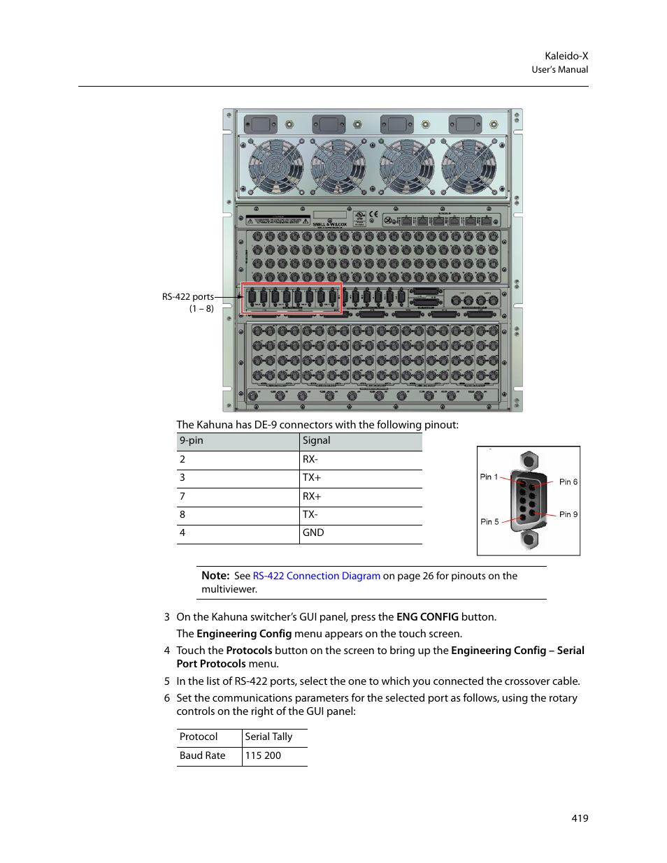 Grass Valley Kaleido-X v.7.80 User Manual | Page 427 / 557