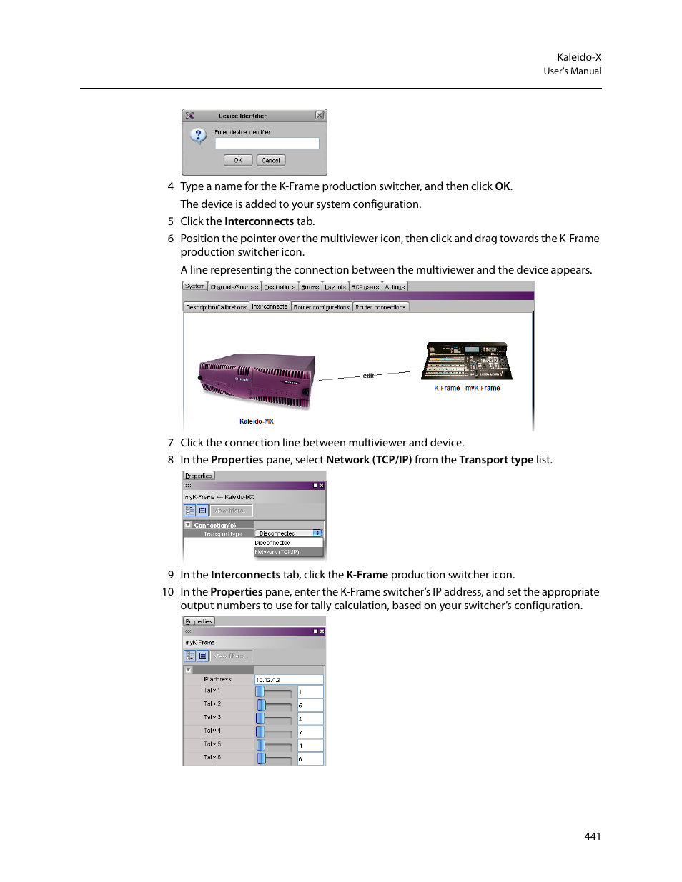 Grass Valley Kaleido-X v.7.80 User Manual | Page 449 / 557