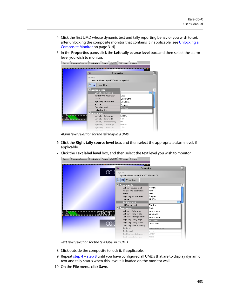 Grass Valley Kaleido-X v.7.80 User Manual | Page 461 / 557