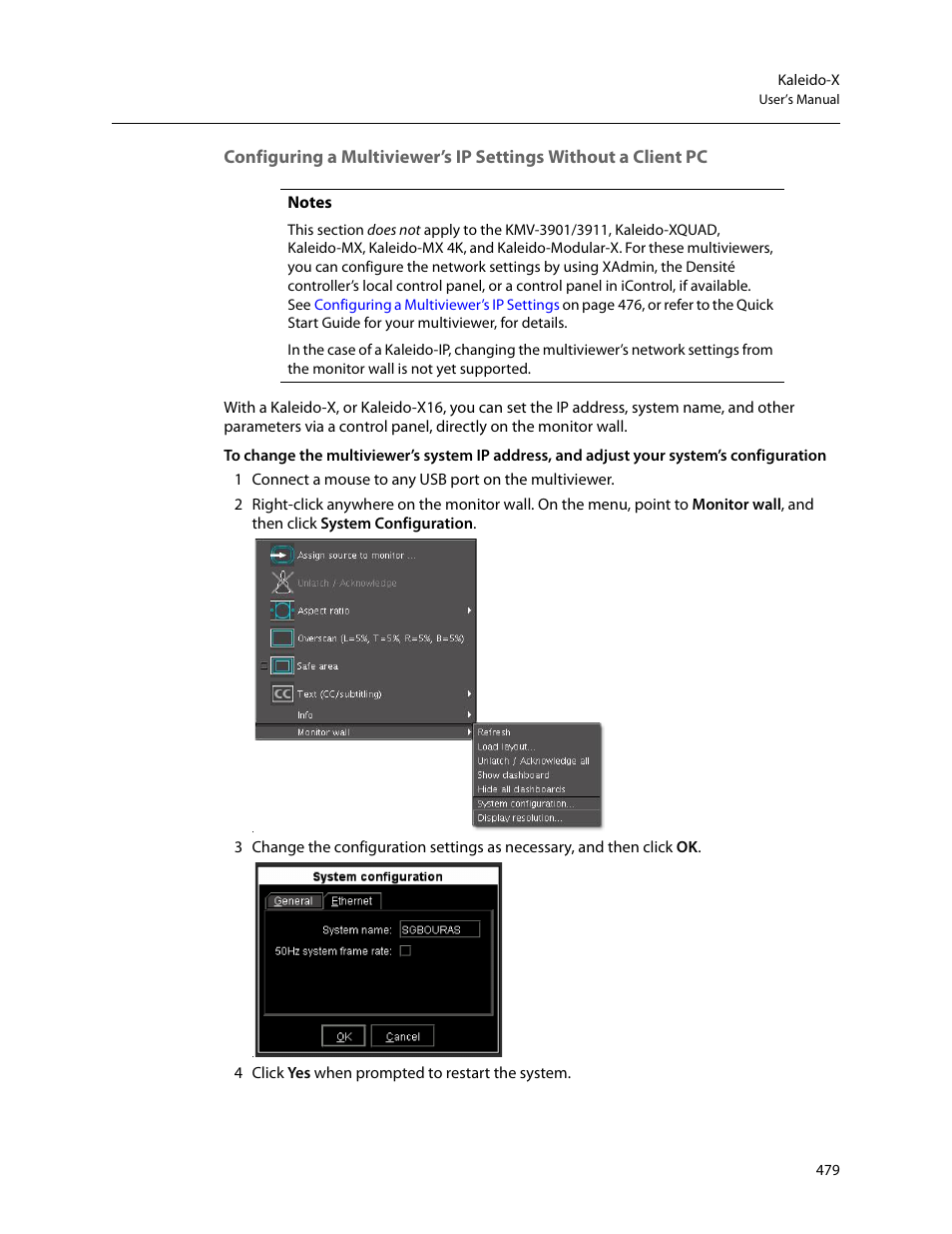 Grass Valley Kaleido-X v.7.80 User Manual | Page 487 / 557