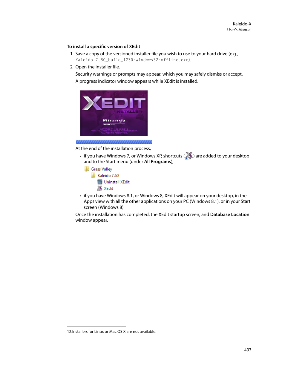 Grass Valley Kaleido-X v.7.80 User Manual | Page 505 / 557