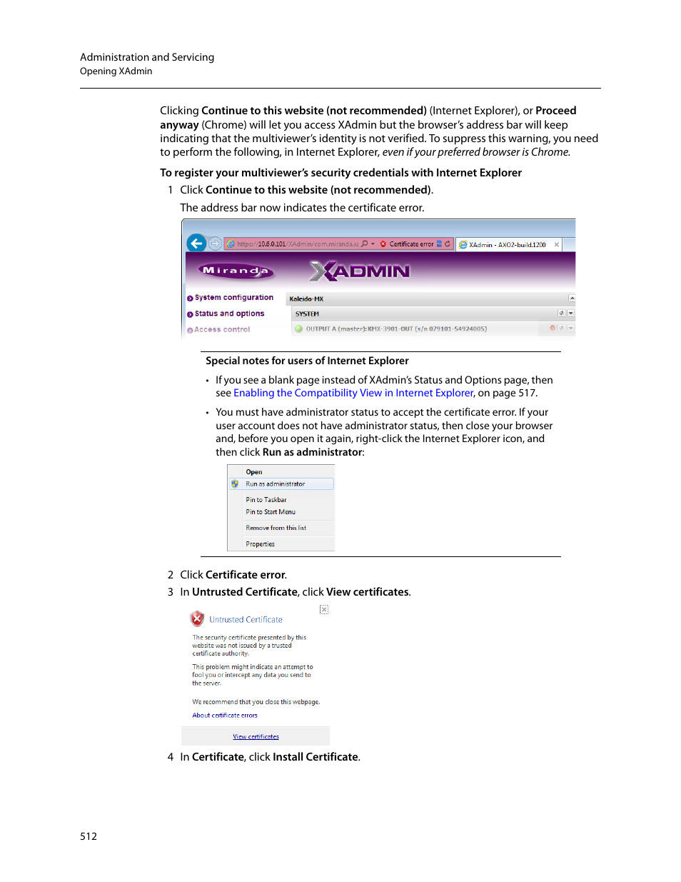 Grass Valley Kaleido-X v.7.80 User Manual | Page 520 / 557