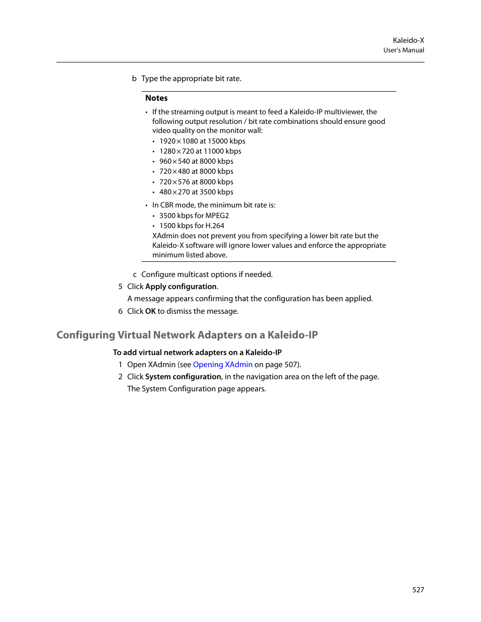 Grass Valley Kaleido-X v.7.80 User Manual | Page 535 / 557