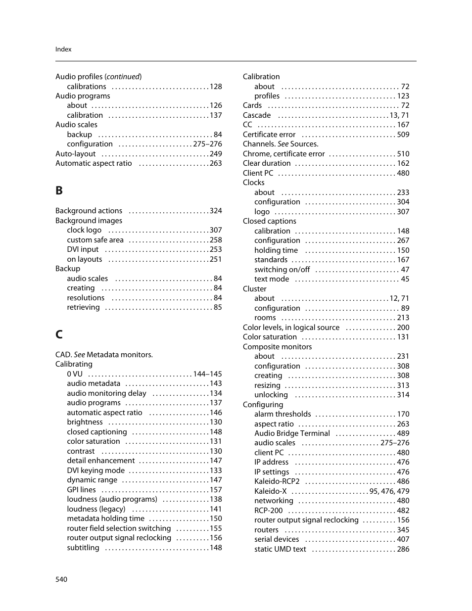 Grass Valley Kaleido-X v.7.80 User Manual | Page 548 / 557