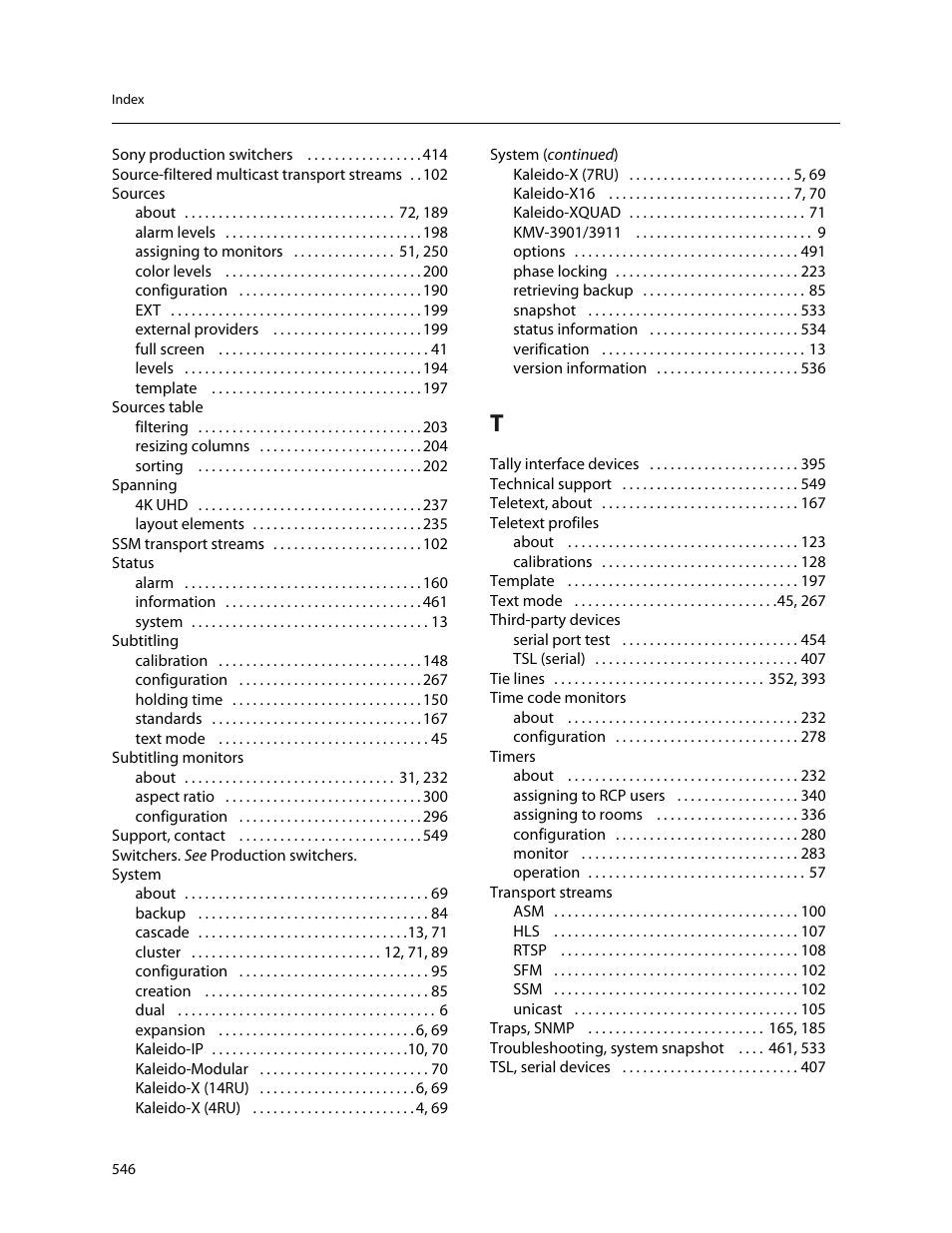 Grass Valley Kaleido-X v.7.80 User Manual | Page 554 / 557