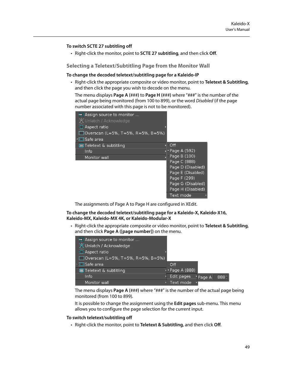 Grass Valley Kaleido-X v.7.80 User Manual | Page 57 / 557