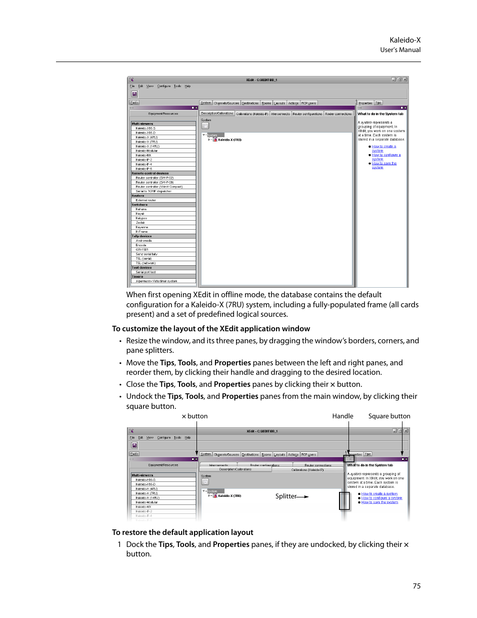 Grass Valley Kaleido-X v.7.80 User Manual | Page 83 / 557