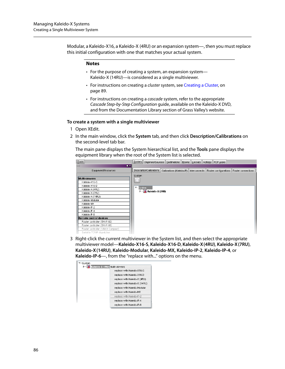 Grass Valley Kaleido-X v.7.80 User Manual | Page 94 / 557