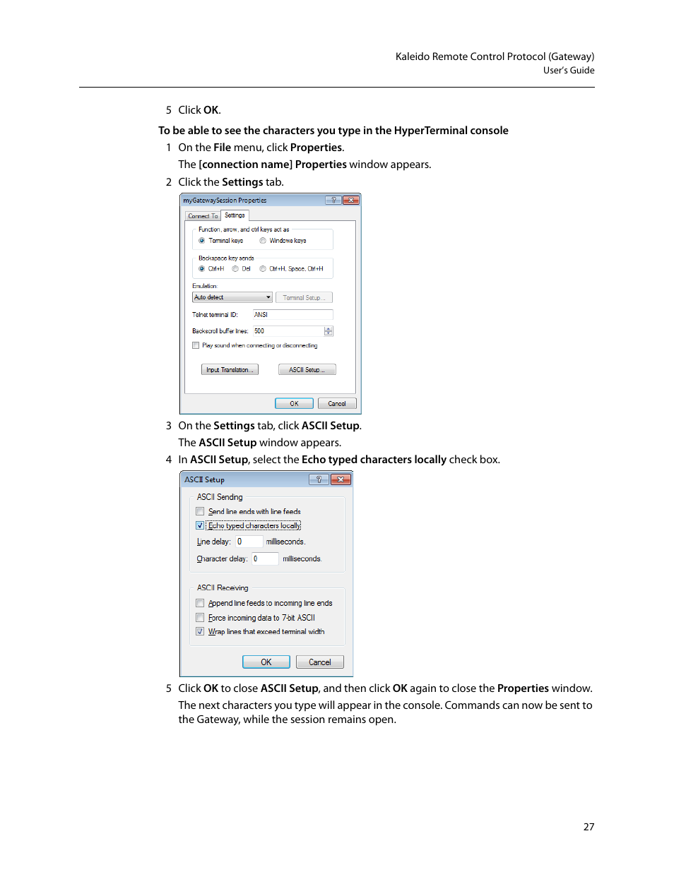 Grass Valley Kaleido Remote Control Protocol Gateway Jan.09 2014 User Manual | Page 31 / 37