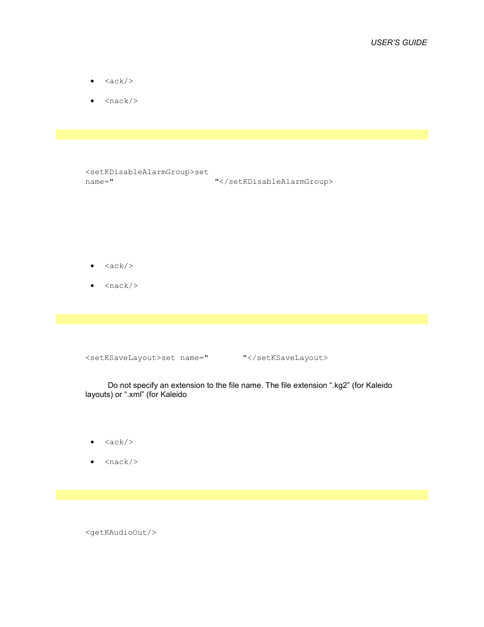 Grass Valley Kaleido Remote Control Protocol Gateway May.2011 User Manual | Page 23 / 36