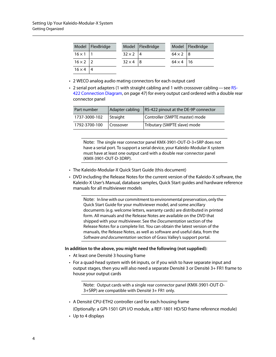 Grass Valley Kaleido-Modular-X v.7.70 User Manual | Page 8 / 53