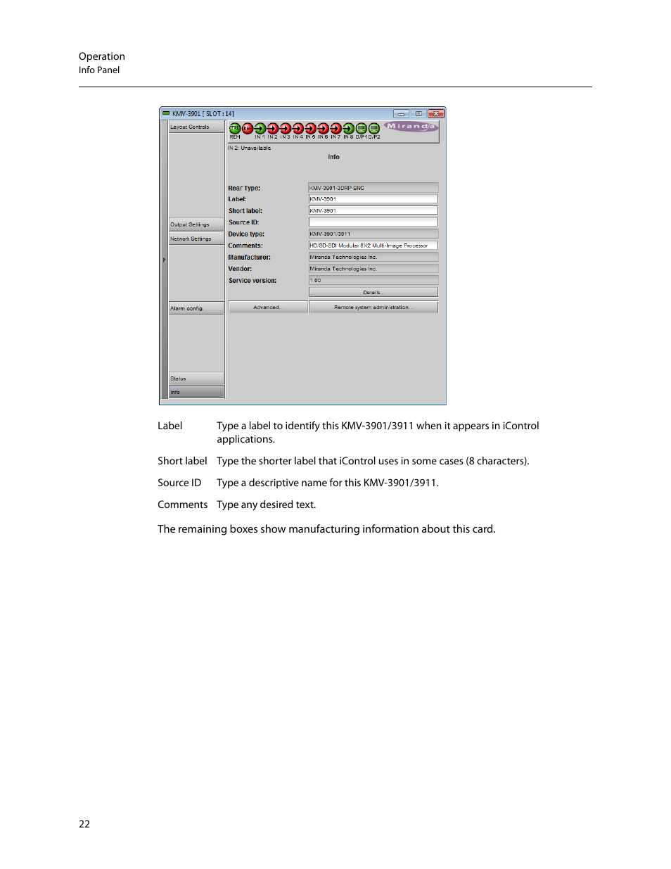 Grass Valley KMV-3901 Installation v.7.70 User Manual | Page 28 / 37
