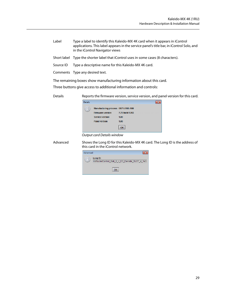 Grass Valley Kaleido-MX 4K (1RU) v.7.80 User Manual | Page 43 / 51