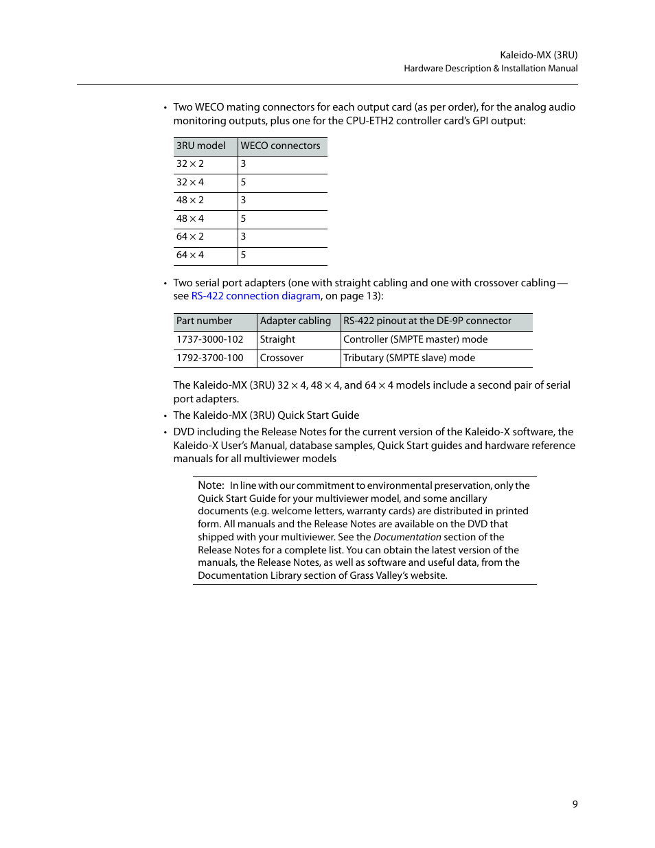 Grass Valley Kaleido-MX (3RU) v.7.80 User Manual | Page 23 / 55