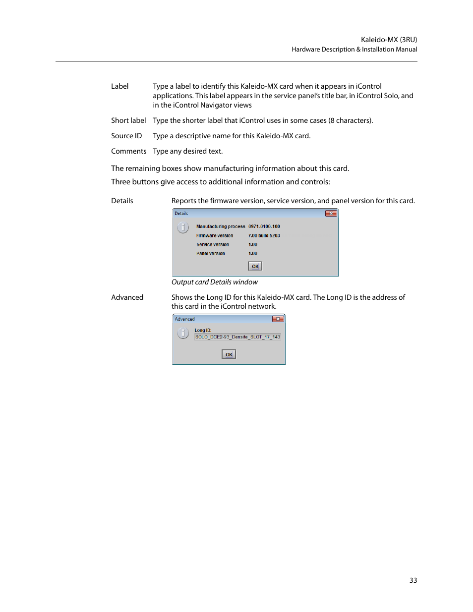 Grass Valley Kaleido-MX (3RU) v.7.80 User Manual | Page 47 / 55