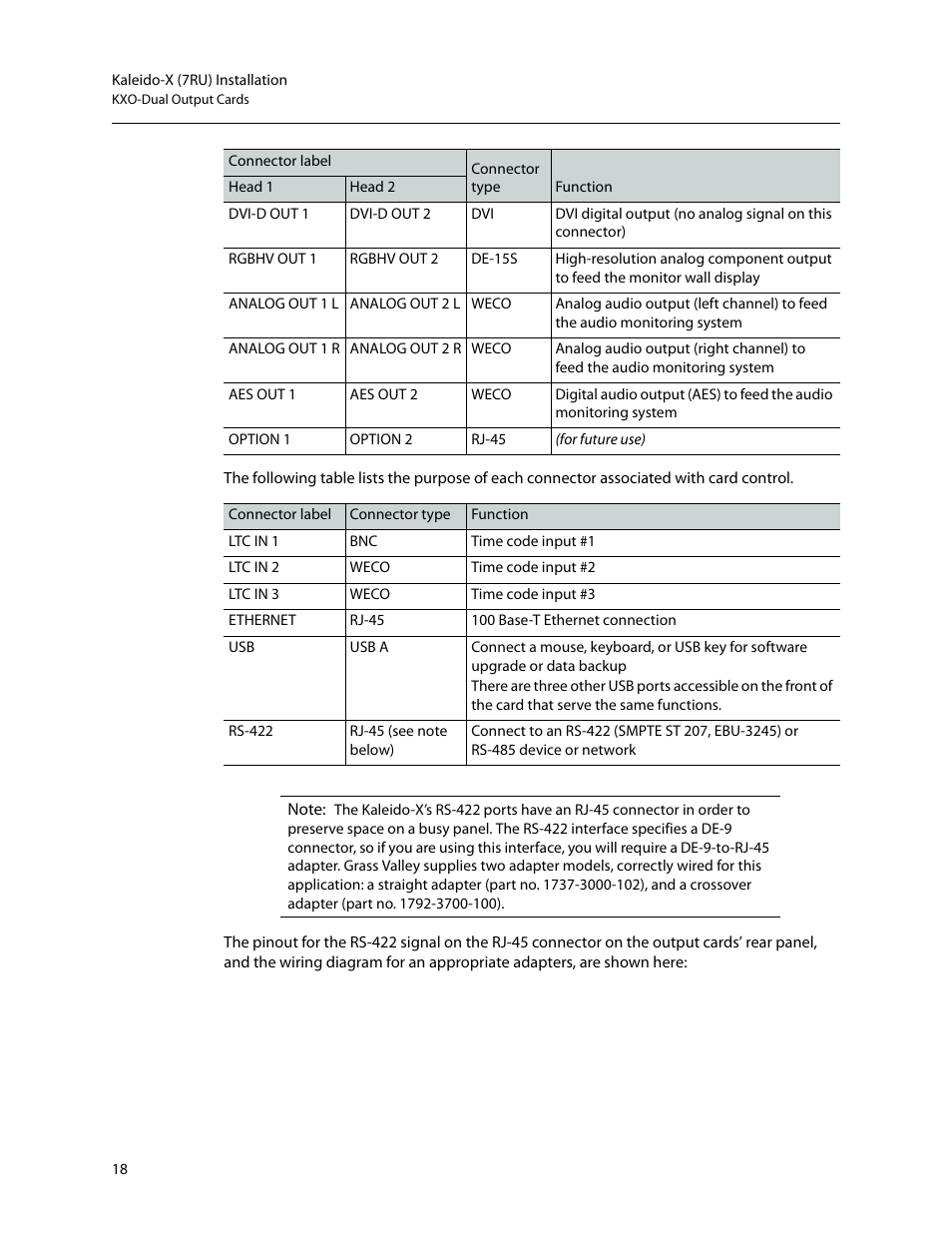 Grass Valley Kaleido-X (7RU) v.7.70 User Manual | Page 30 / 97