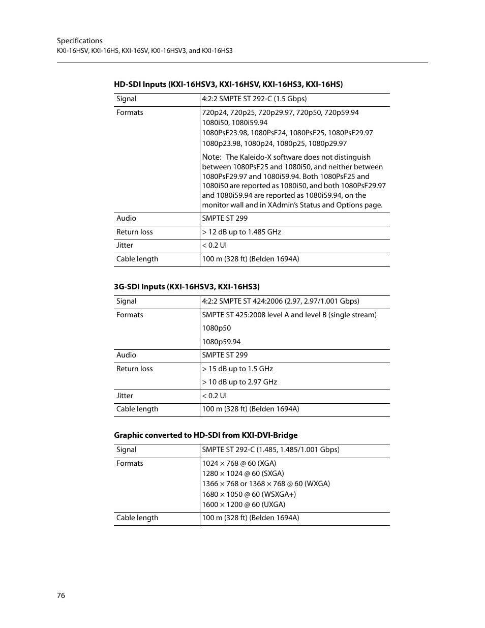 Grass Valley Kaleido-X (7RU) v.7.70 User Manual | Page 88 / 97