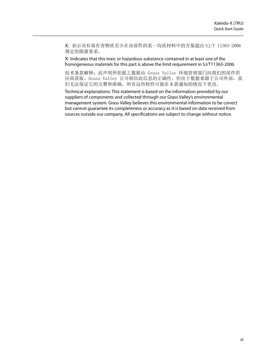 Grass Valley Kaleido-X (7RU) Quick v.7.80 User Manual | Page 11 / 41