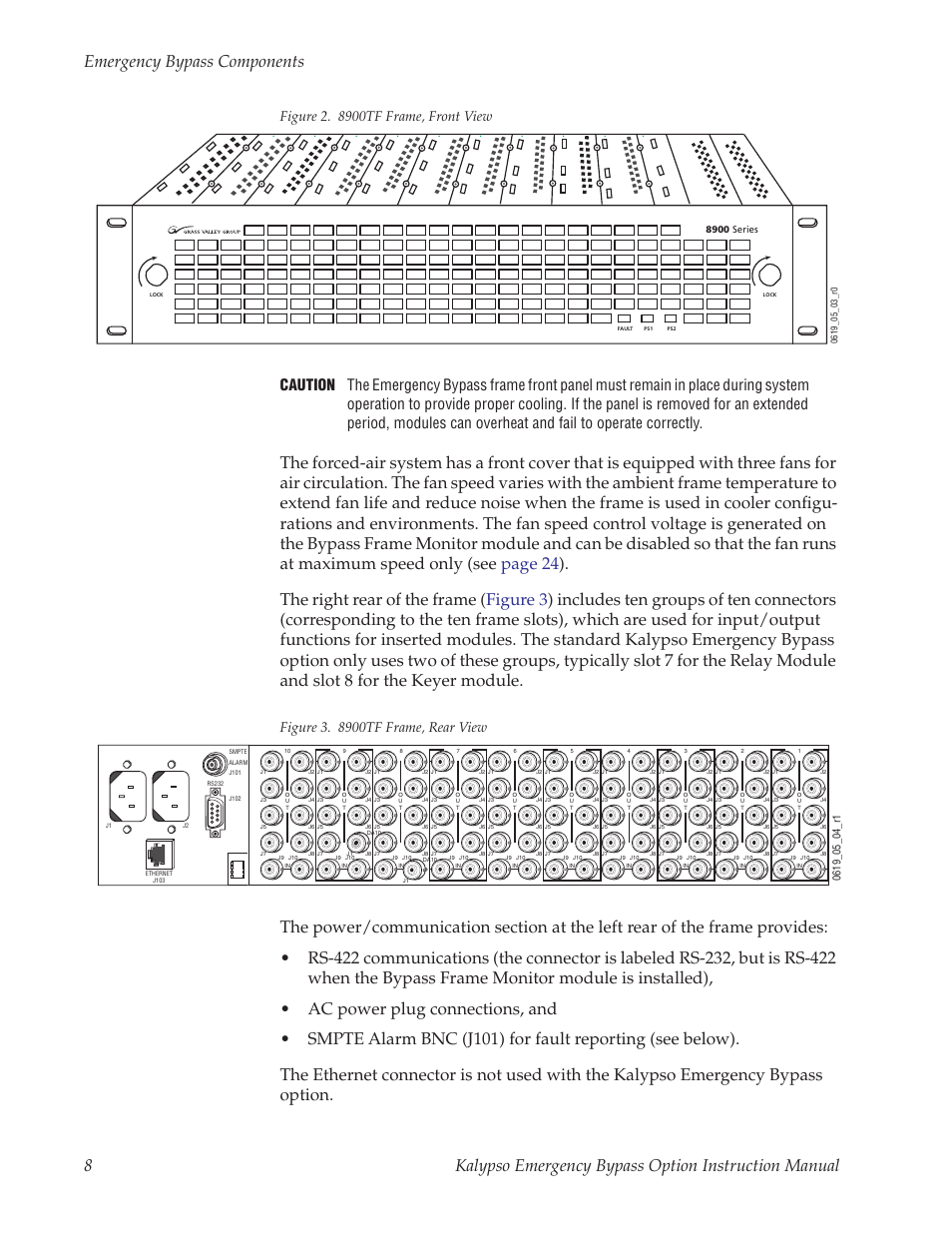 Grass Valley Kalypso Emergency Bypass Option User Manual | Page 8 / 32