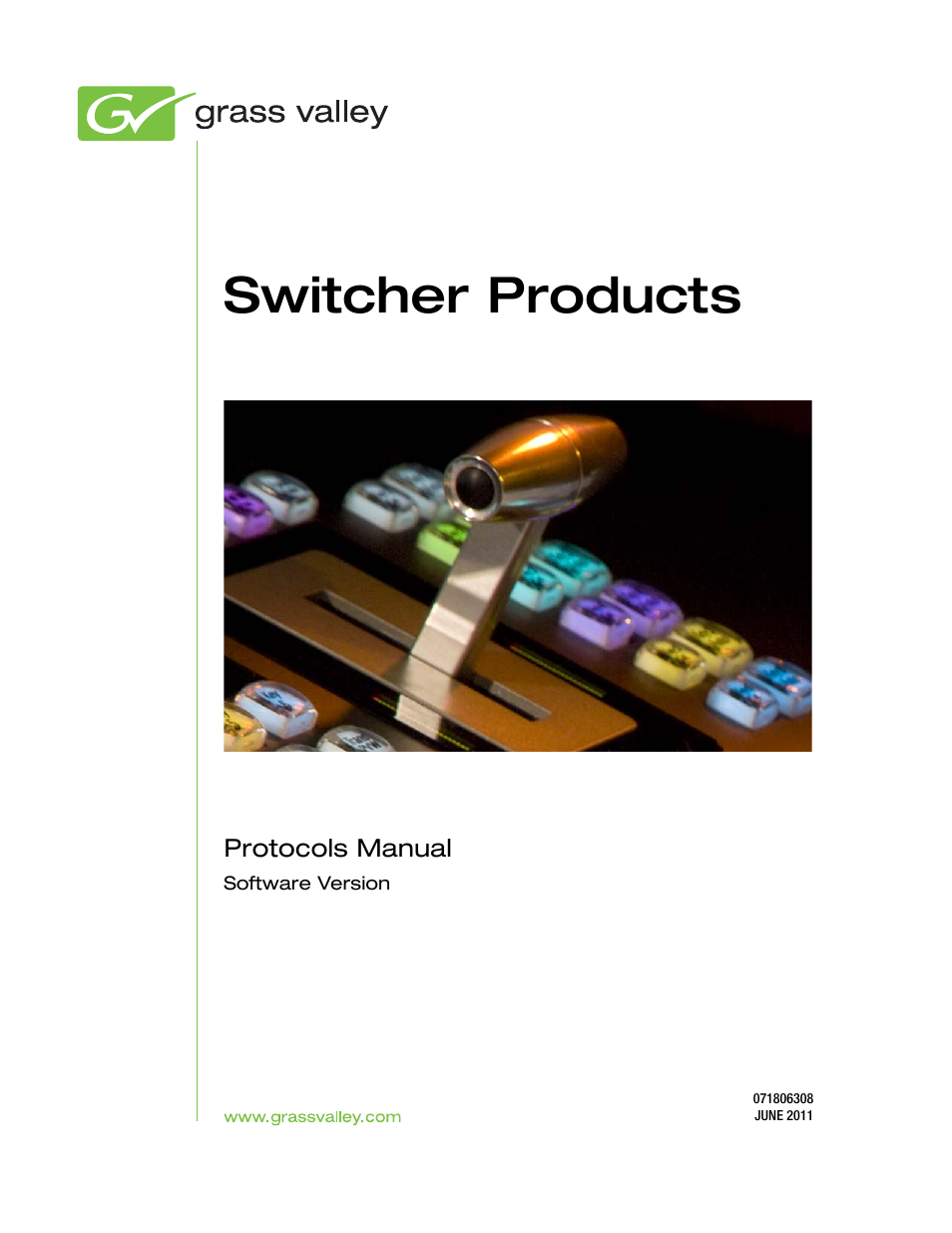 Grass Valley Switcher Products User Manual | 152 pages